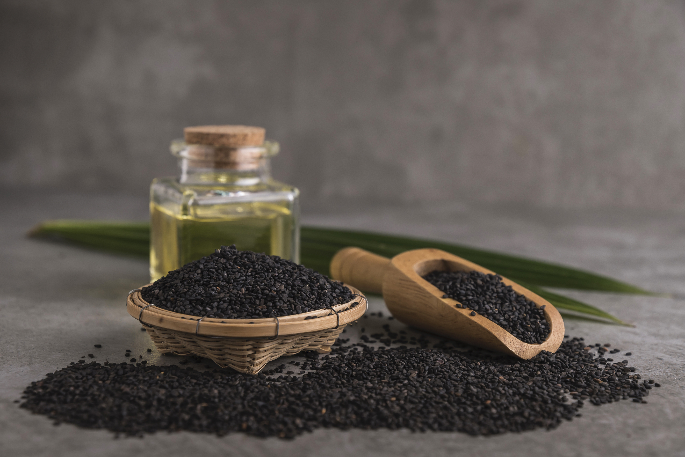 Black Sesame Seeds (Sesamum indicum)